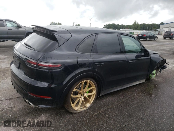 2019 Porsche Cayenne Turbo with VIN WP1AF2AYXKDA80663, listed as a Copart auction lot 64012524 with 49,421 mi miles and Salvage title. Bid and sale history available at DreamBid. Image 3.