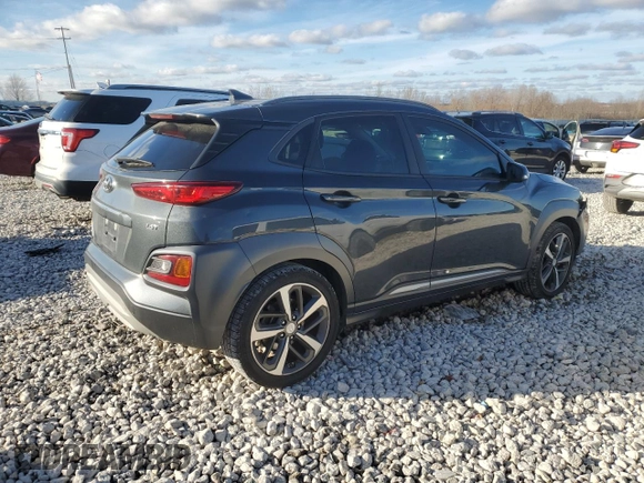 2020 Hyundai Kona Limited with VIN KM8K33A51LU416806, listed as a Copart auction lot 82025224 with 118,646 mi miles and Non Repairable. Bid and sale history available at carsss.com. Image 3.