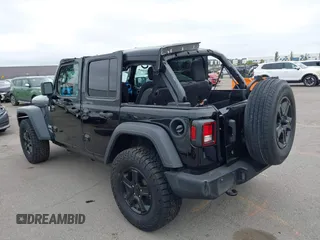 2018 Jeep Wrangler Unlimited Sport S with VIN 1C4HJXDG8JW105612, listed as a IAAI auction lot 42420765 with 54,873 mi miles and . Bid and sale history available at DreamBid. Image 3.