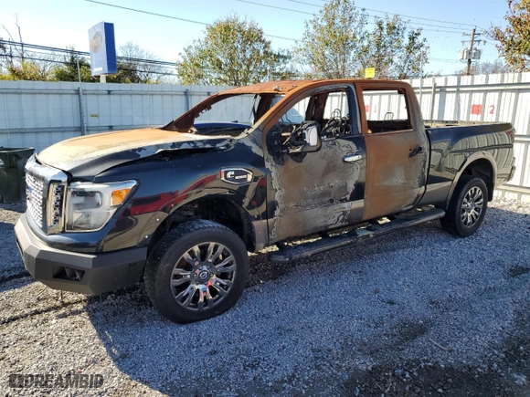 2017 Nissan Titan XD SV with VIN 1N6BA1F46HN507177, listed as a Copart auction lot 79248004 with 0 mi miles and Salvage Title. Bid and sale history available at carsss.com. Image 1.
