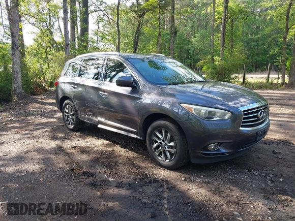 2013 Infiniti JX35 with VIN 5N1AL0MM3DC332667, listed as a IAAI auction lot 42196690 with 252,487 mi miles. Bid and sale history available at carsss.com. Image 1.