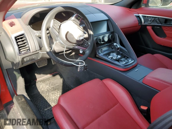 2022 Jaguar F-Type with VIN SAJD55FE3NCK77770, listed as a Copart auction lot 48916255 with Not Provided miles and Salvage Title. Bid and sale history available at DreamBid. Image 8.