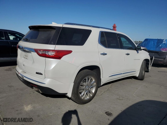 2021 Chevrolet Traverse High Country with VIN 1GNEVNKW8MJ225604, listed as a Copart auction lot 74614544 with 62,801 mi miles and Salvage Title. Bid and sale history available at carsss.com. Image 3.