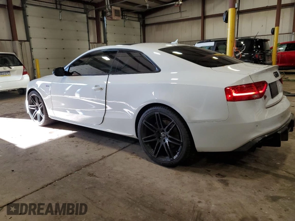 2017 Audi S5 Premium Plus with VIN WAUC4AFR1HA000525, listed as a Copart auction lot 84597154 with 47,042 mi miles and Salvage Title. Bid and sale history available at carsss.com. Image 2.