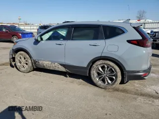 2022 Honda CR-V EX-L with VIN 7FARW1H83NE011741, listed as a Copart auction lot 47458685 with 47,179 mi miles and Salvage Title. Bid and sale history available at carsss.com. Image 2.