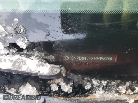 2017 Hyundai Elantra SE with VIN 5NPD84LFXHH198246, listed as a Copart auction lot 49688485 with 60,399 mi miles and Salvage Title. Bid and sale history available at DreamBid. Image 12.