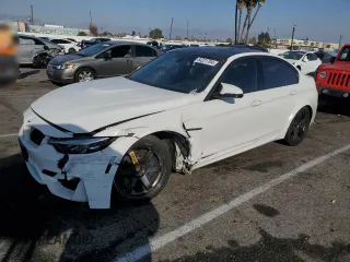 2015 BMW M3 with VIN WBS3C9C52FP803255, listed as a Copart auction lot 84221704 with 73,732 mi miles and Salvage Title. Bid and sale history available at carsss.com. Image 1.