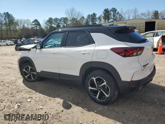2023 Chevrolet TrailBlazer RS with VIN KL79MTSL9PB041212, listed as a Copart auction lot 50461575 with Not Provided miles and Salvage Title. Bid and sale history available at DreamBid. Image 2.