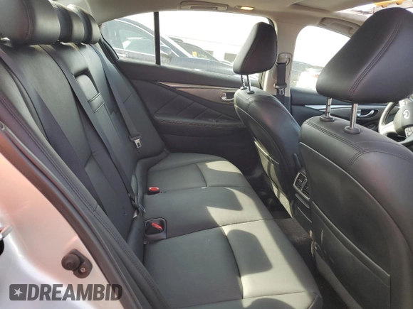 2017 Infiniti Q50 2.0t with VIN JN1CV7AR8HM682427, listed as a Copart auction lot 48676675 with 56,318 mi miles and Salvage Title. Bid and sale history available at carsss.com. Image 10.
