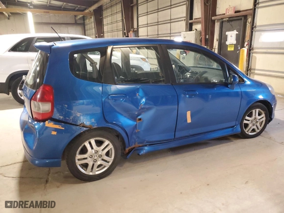 2008 Honda Fit Sport with VIN JHMGD38678S040880, listed as a Copart auction lot 52441015 with 246,662 mi miles and Clean Title. Bid and sale history available at carsss.com. Image 3.