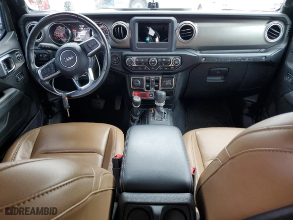 2020 Jeep Wrangler Unlimited Rubicon with VIN 1C4HJXFG0LW192633, listed as a Copart auction lot 71954774 with 26,790 mi miles and Salvage Title. Bid and sale history available at carsss.com. Image 8.