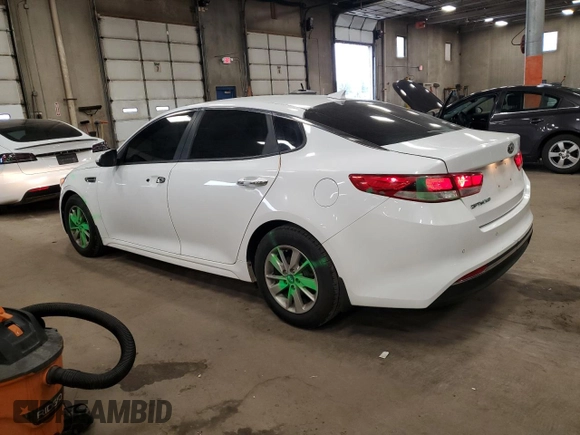 2018 Kia Optima LX with VIN 5XXGT4L31JG242900, listed as a Copart auction lot 54700895 with 110,882 mi miles and Salvage title. Bid and sale history available at DreamBid. Image 2.