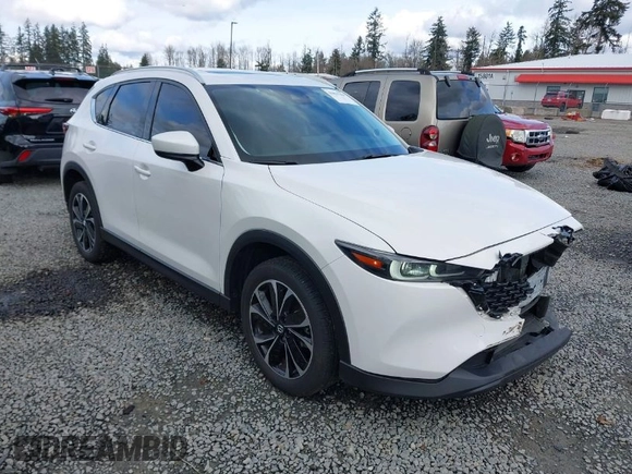2023 Mazda CX-5 2.5 S Premium Plus Package with VIN JM3KFBEM3P0236481, listed as a IAAI auction lot 41815369 with 34,679 mi miles. Bid and sale history available at carsss.com. Image 1.