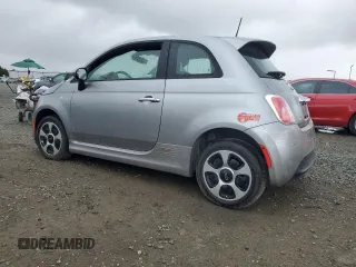 2017 FIAT 500e with VIN 3C3CFFGE7HT525317, listed as a Copart auction lot 48951485 with 0 mi miles and Salvage Title. Bid and sale history available at carsss.com. Image 2.