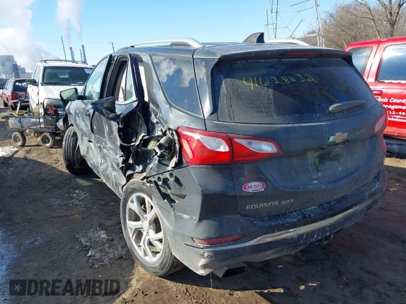 2018 Chevrolet Equinox LT with VIN 2GNAXTEXXJ6313127, listed as a IAAI auction lot 41628832 with 154,410 mi miles. Bid and sale history available at carsss.com. Image 3.