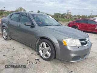 2013 Dodge Avenger with VIN 1C3CDZAB8DN688235, listed as a IAAI auction lot 41713541 with 59,155 mi miles and . Bid and sale history available at DreamBid. Image 1.