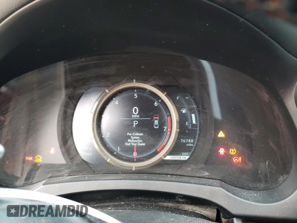 2017 Lexus IS 350 with VIN JTHBE1D22H5030500, listed as a Copart auction lot 80878414 with 76,788 mi miles and Salvage Title. Bid and sale history available at DreamBid. Image 9.