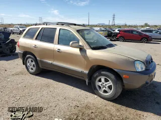 2002 Hyundai Santa Fe GLS with VIN KM8SC13DX2U288055, listed as a Copart auction lot 80986684 with 153,582 mi miles and Clean Title. Bid and sale history available at carsss.com. Image 4.