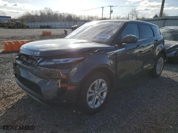 2020 Land Rover Range Rover Evoque S with VIN SALZJ2FX0LH088616, listed as a Copart auction lot 49893625 with NaN miles and Salvage Title. Bid and sale history available at carsss.com. Image 1.