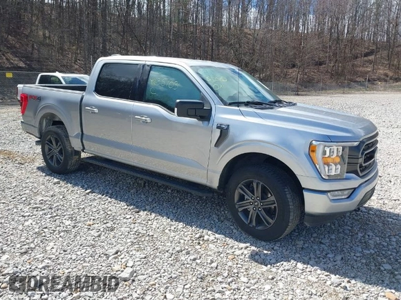 2021 Ford F-150 XL with VIN 1FTFW1E59MFA23945, listed as a IAAI auction lot 41635103 with 1 mi miles. Bid and sale history available at carsss.com. Image 1.