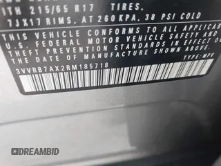2024 Volkswagen Tiguan S with VIN 3VVRB7AX2RM185718, listed as a IAAI auction lot 42303387 with 30,761 mi miles and . Bid and sale history available at DreamBid. Image 9.
