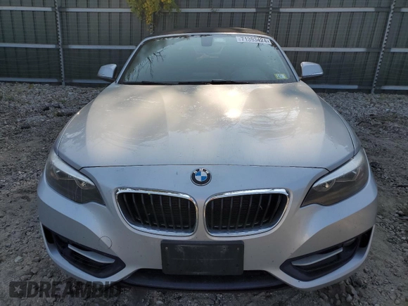 2016 BMW 2 Series 228i with VIN WBA1K9C52GV321963, listed as a Copart auction lot 71393424 with 118,029 mi miles and Salvage Title. Bid and sale history available at carsss.com. Image 5.