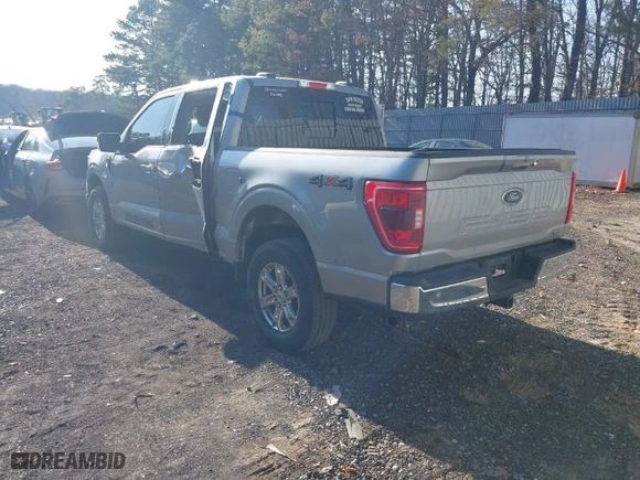 2021 Ford F-150 XL with VIN 1FTFW1E85MKD11754, listed as a IAAI auction lot 41654622 with 33,756 mi miles. Bid and sale history available at carsss.com. Image 3.