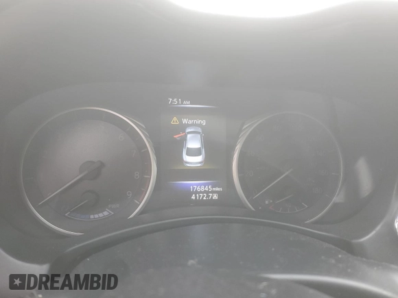 2014 Infiniti Q50 Hybrid Sport with VIN JN1AV7AP0EM691754, listed as a Copart auction lot 56005975 with 176,845 mi miles and Clean Title. Bid and sale history available at DreamBid. Image 9.