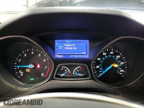 2013 Ford Focus SE with VIN 1FADP3F21DL234956, listed as a Copart auction lot 52698205 with 181,113 mi miles and Salvage Title. Bid and sale history available at carsss.com. Image 9.