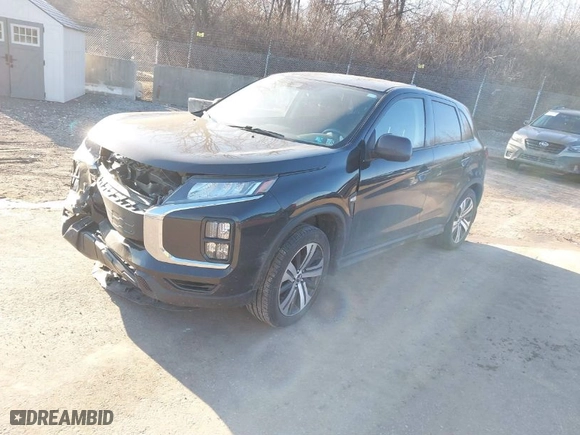 2023 Mitsubishi Outlander Sport ES with VIN JA4ARUAU1PU011685, listed as a IAAI auction lot 41575031 with 57,068 mi miles. Bid and sale history available at carsss.com. Image 2.