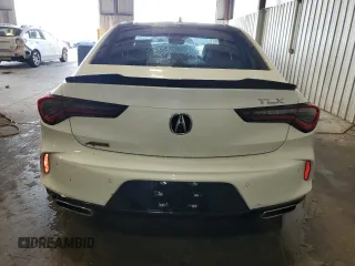 2022 Acura TLX w/A-Spec Package with VIN 19UUB5F59NA002022, listed as a Copart auction lot 59362675 with 43,724 mi miles and Salvage title. Bid and sale history available at DreamBid. Image 6.