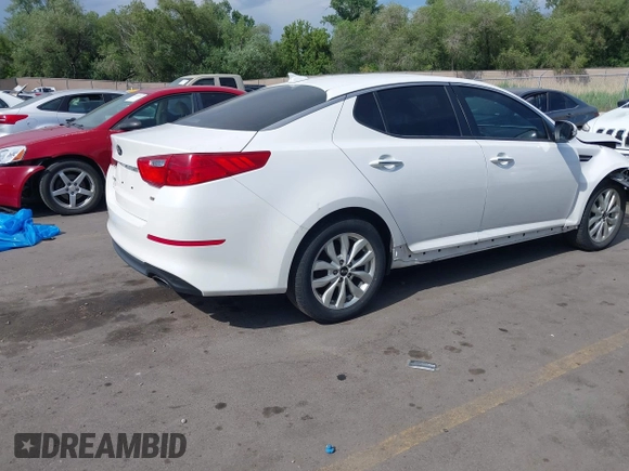2015 Kia Optima LX with VIN KNAGM4A77F5637238, listed as a IAAI auction lot 42372825 with 139,099 mi miles and . Bid and sale history available at DreamBid. Image 4.