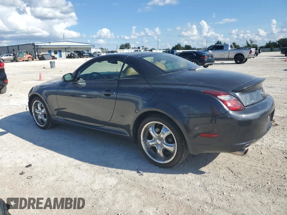 2008 Lexus SC 430 с VIN JTHFN45Y089018716, выставлен на аукционе Copart как лот 72526044 с пробегом 66 458 миль миль и Списание • Salvage title. История ставок и продаж доступна на DreamBid. Изображение 2.