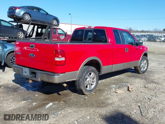 2005 Ford F-150 XLT with VIN 1FTPX12555NB76674, listed as a IAAI auction lot 41371363 with 137,782 mi miles. Bid and sale history available at carsss.com. Image 4.