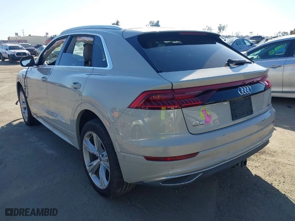 2020 Audi Q8 Prestige with VIN WA1CVAF1XLD010322, listed as a IAAI auction lot 41615915 with 37,299 mi miles. Bid and sale history available at carsss.com. Image 3.