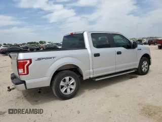 2017 Ford F-150 XL with VIN 1FTEW1C88HKE35781, listed as a Copart auction lot 51852305 with 91,412 mi miles and Salvage Title. Bid and sale history available at carsss.com. Image 3.