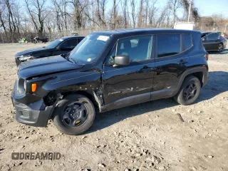 2018 Jeep Renegade Sport with VIN ZACCJBAB7JPH88387, listed as a Copart auction lot 48139355 with 50,189 mi miles and Salvage Title. Bid and sale history available at DreamBid. Image 1.