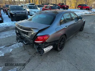 2018 Mercedes-Benz E-Class AMG E 63 S with VIN WDDZF8KB2JA456439, listed as a Copart auction lot 43244865 with 129,767 mi miles and Clean Title. Bid and sale history available at carsss.com. Image 4.