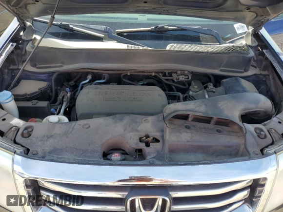 2014 Honda Pilot EX-L with VIN 5FNYF3H76EB025000, listed as a Copart auction lot 43550475 with 107,454 mi miles and Salvage Title. Bid and sale history available at carsss.com. Image 12.