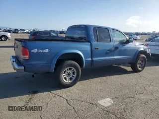 2004 Dodge Dakota SLT with VIN 1D7HG48N04S649545, listed as a Copart auction lot 51510515 with 152,143 mi miles and Salvage Title. Bid and sale history available at carsss.com. Image 3.