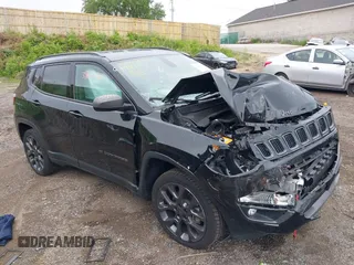 2021 Jeep Compass 80th Anniversary with VIN 3C4NJDEB5MT566331, listed as a IAAI auction lot 39620364 with 48,826 mi miles and . Bid and sale history available at DreamBid. Image 1.