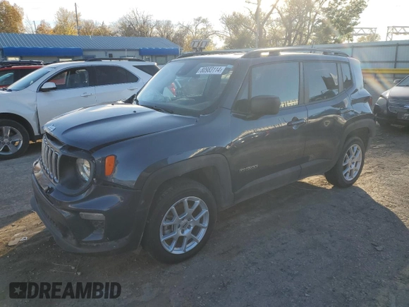 2022 Jeep Renegade Sport z VIN ZACNJDA15NPN60578, wystawiony jako Copart lot #80983114 z przebiegiem 34 394 mil mil oraz Szkoda całkowita • Salvage title. Historia ofert i sprzedaży dostępna na DreamBid. Obrazek 1.