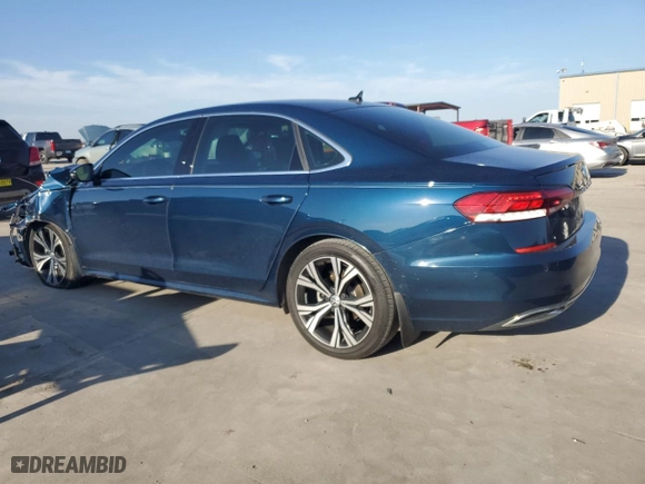2020 Volkswagen Passat 2.0T SEL with VIN 1VWCA7A34LC019873, listed as a Copart auction lot 45581705 with 36,257 mi miles and Salvage Title. Bid and sale history available at carsss.com. Image 2.