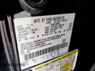 2017 Ford Expedition Max Platinum z VIN 1FMJK1LTXHEA41403, wystawiony jako Copart lot #65591195 z przebiegiem 209 842 mil mil oraz Szkoda całkowita • Salvage title. Historia ofert i sprzedaży dostępna na DreamBid. Obrazek 13.