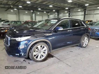 2021 Infiniti QX50 Essential z VIN 3PCAJ5CB9MF113299, wystawiony jako Copart lot #41742795 z przebiegiem 40 258 mil mil oraz Szkoda całkowita • Salvage title. Historia ofert i sprzedaży dostępna na DreamBid. Obrazek 1.