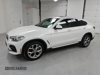 2021 BMW X4 xDrive30i with VIN 5UX2V1C04M9E94765, listed as a Copart auction lot 49813915 with 34,483 mi miles and Clean Title. Bid and sale history available at carsss.com. Image 1.