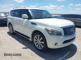 2014 Infiniti QX80 z VIN JN8AZ2NF6E9553827, wystawiony jako IAAI lot #42228458 z przebiegiem 167 945 mil mil oraz . Historia ofert i sprzedaży dostępna na DreamBid. Obrazek 1.