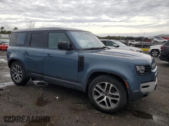 2020 Land Rover Defender S with VIN SALEJEEX2L2015140, listed as a Copart auction lot 51565305 with 66,370 mi miles and Salvage title. Bid and sale history available at DreamBid. Image 4.