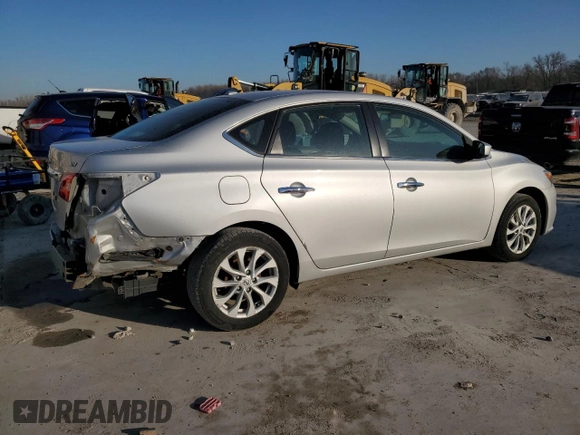2018 Nissan Sentra SV with VIN 3N1AB7AP3JL655697, listed as a Copart auction lot 48708675 with 111,175 mi miles and Salvage Title. Bid and sale history available at carsss.com. Image 3.