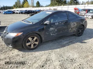 2008 Honda Civic Cpe EX-L with VIN 2HGFG129X8H559801, listed as a Copart auction lot 52949175 with 211,958 mi miles and Salvage Title. Bid and sale history available at carsss.com. Image 1.